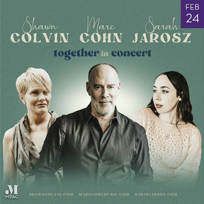 Shawn Colvin, Marc Cohn & Sarah Jarosz at Atwood Concert Hall