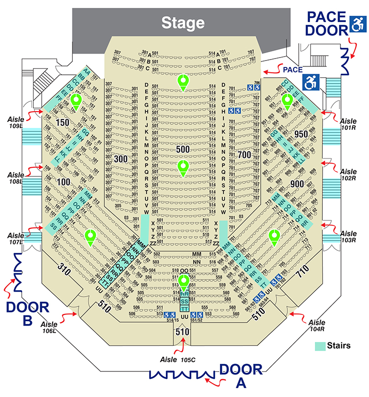 Atwood Concert Hall Seating Chart